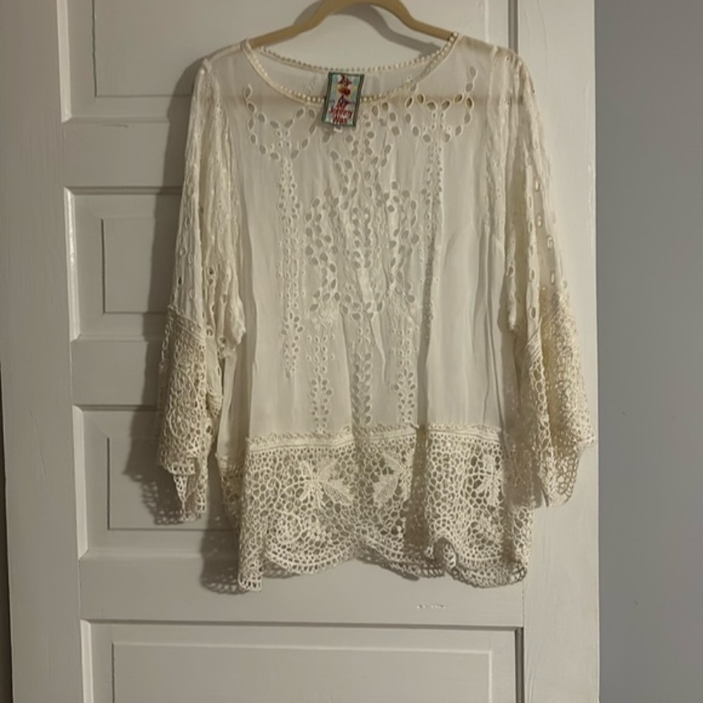 Johnny Was Crochet Top